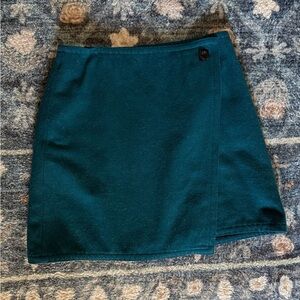 LOFT Dark Green Mini Skirt